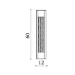 Aplica de perete exterior Searchlight Sacramento metal, acril, auriu, transparent, LED, 11W, 863lm, 3000K, IP44 - 17670GO