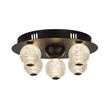 Plafoniera Searchlight ASTEROID metal, acril, negru, transparent, LED, 21W, 1424 Lm - 20923BK