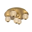 Plafoniera Searchlight ASTEROID metal, acril, auriu, transparent, LED, 21W, 1424 Lm - 20923GO