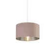 Abajur Searchlight DRUM metal, catifea, pink, E14, E27 - 21035PI