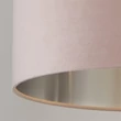 Abajur Searchlight DRUM metal, catifea, pink, E14, E27 - 21035PI