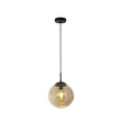 Pendul Searchlight PUNCH metal, sticla, negru, sampanie, E27 - 22123-1BK