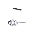 Pendul Searchlight Sword metal, negru, LED, 40W, 4985lm, 3000K - 22510BK