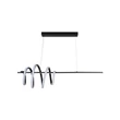 Pendul Searchlight Sword metal, negru, LED, 40W, 4985lm, 3000K - 22510BK