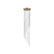 Pendul Searchlight Flare metal, sticla, alama, opal, LED, 61W, 5098lm, 2700K-6500K - 22712SB