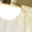 Aplica de perete pentru baie Searchlight HIGHBALL metal, sticla, alama, transparent, LED, 6W, 3000K, 546 Lm, IP44 - 23083-1SB