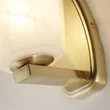 Aplica de perete Searchlight ROCKY metal, sticla, alama, alb, G9 - 23142-1SB