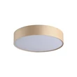Plafoniera Searchlight Drum metal, textil, alb, sampanie, E27, 60W - 23298-3CP