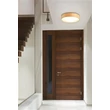 Plafoniera Searchlight Drum metal, textil, alb, sampanie, E27, 60W - 23298-3CP