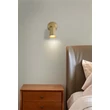 Aplica de perete Searchlight Cone metal, auriu, LED, 1.5W, 160lm, 3000K - 23340GO