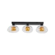 Aplica de perete Searchlight Sunbeam metal, sticla, negru, transparent, G9, 7W - 24122-3BK