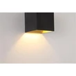 Aplica de perete Searchlight Newton metal, negru, auriu, G9, 5W - 24127BG