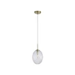 Pendul Searchlight Whirl metal, sticla, alama, transparent, E14, 60W - 24141CL