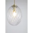 Pendul Searchlight Whirl metal, sticla, alama, transparent, E14, 60W - 24141CL