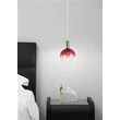Pendul Searchlight Ombre metal, sticla, rosu, fumuriu, GU10, 50W - 24183-1RE