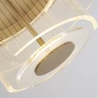 Plafoniera Searchlight DECO metal, acril, auriu, transparent, LED, 32W, 3000K, 1046 Lm - 25051-400GO