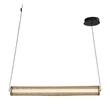 Pendul Searchlight THREAD metal, negru, auriu, LED, 26W, 3000K, 1191 Lm - 25151-1BK