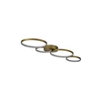 Plafoniera Searchlight Cirque metal, auriu, LED, 37W, 4167lm, 3000K - 25772-4GO