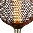 Bec Searchlight WIRE metal, negru, E27, 4.5W, 2700K, 320 Lm - 26003BK
