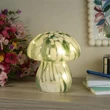 Veioza Searchlight Amelia sticla, verde, LED, 0.2W, 15lm, 3000K - 27027GR