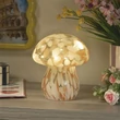 Veioza Searchlight Amelia sticla, portocaliu, LED, 0.2W, 15lm, 3000K - 27027PI