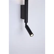 Aplica de perete Searchlight Architect metal, negru, LED, 7W, 620lm, 3000K - 28127BK