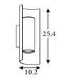 Aplica de perete Searchlight Roll metal, maro, GU10, 10W - 28145LT