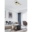 Plafoniera Searchlight Wall Art II metal, negru, LED, 30W, 4990lm, 3000K - 28612BK