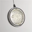 Pendul Searchlight Quartz metal, sticla, crom, transparent, LED, 4.5W, 1215lm, 4000K - 28702-5CC