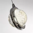 Pendul Searchlight Quartz metal, sticla, crom, transparent, LED, 4.5W, 1215lm, 4000K - 28702-5CC