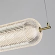Pendul Searchlight CAPSULE metal, sticla, acril, alama, LED, 42.5W, 3000K, 5028 Lm - 28800SB