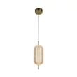 Pendul Searchlight CAPSULE metal, acril, alama, LED, 19W, 3000K, 1845 Lm - 28803SB