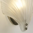 Aplica de perete pentru baie Searchlight SHELL metal, sticla, argint, alb, G9 - 28980SS