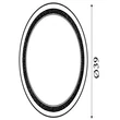 Plafoniera Searchlight Saucer metal, alb, LED, 24W, 2507lm, 3000K - 29612-39WH