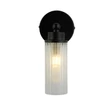 Aplica de perete pentru baie Searchlight IMPERIAL metal,  sticla, negru, transparent, G9 - 29981BK