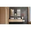 Aplica de perete pentru baie Searchlight IMPERIAL metal,  sticla, negru, transparent, G9 - 29981BK