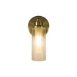 Aplica de perete pentru baie Searchlight IMPERIAL metal,  sticla, alama, transparent, G9 - 29981SB