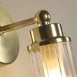 Aplica de perete pentru baie Searchlight IMPERIAL metal,  sticla, alama, transparent, G9 - 29981SB