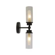 Aplica de perete pentru baie Searchlight IMPERIAL metal, sticla, negru, transparent, G9 - 29982BK