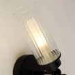Aplica de perete pentru baie Searchlight IMPERIAL metal, sticla, negru, transparent, G9 - 29982BK