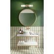 Aplica de perete pentru baie Searchlight IMPERIAL metal,  sticla, alama, transparent, G9 - 29982SB