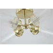 Plafoniera Searchlight Imperial metal, sticla, alama, transparent, G9, 7W, IP44 - 29984SB