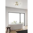 Plafoniera Searchlight Imperial metal, sticla, alama, transparent, G9, 7W, IP44 - 29984SB