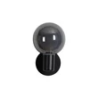 Aplica de perete Searchlight Luminsphere metal, sticla, negru, fumuriu, G9, 7W, IP44 - 30506BK