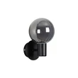 Aplica de perete Searchlight Luminsphere metal, sticla, negru, fumuriu, G9, 7W, IP44 - 30506BK
