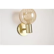 Aplica de perete Searchlight Luminsphere metal, sticla, alama, sampanie, G9, 7W, IP44 - 30506GO