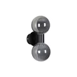 Aplica de perete Searchlight Luminsphere metal, sticla, negru, fumuriu, G9, 7W, IP44 - 30507BK