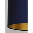 Abajur Searchlight DRUM metal, catifea, albastru, E14, E27 - 31040AZ