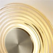 Aplica de perete Searchlight Cleo metal, sticla, alama, chihlimbar, LED, 9.4W, 862lm, 3000K - 32210AM