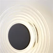 Aplica de perete Searchlight Cleo metal, sticla, negru, transparent, LED, 9.4W, 862lm, 3000K - 32210CL